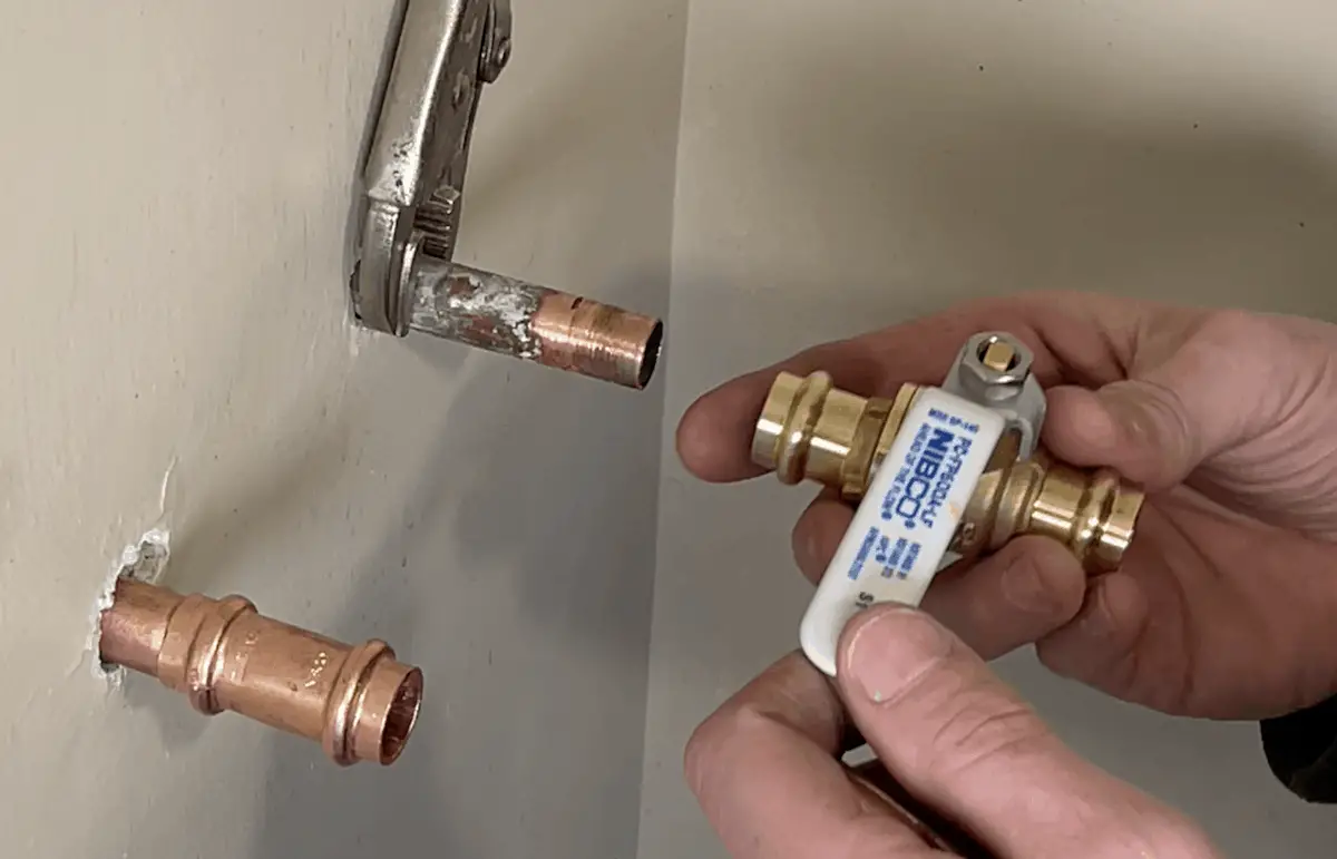 How to replace a main water shut off valve with a new ball valve